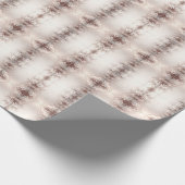 Wit ivoor bloemeninpakpapier cadeaupapier (Hoek)