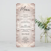 Wit ivoor bloemenmenu menu (Staand voorkant)