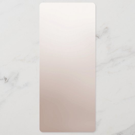 Wit ivoor bloemenmenu menu (Achterkant)