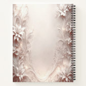 Wit Ivoor Bloemmotief Notitieboek (Achterkant)