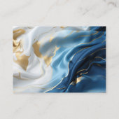 Wit & ivoorgoud marmer op een zijde informatiekaartje (Achterkant)