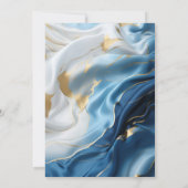 Wit & ivoorgoud marmer op een zijde kaart (Achterkant)