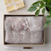 wit ivoorkleurig bloemenpapier tissuepapier (Geschenk)