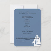 Wit jacht viering van het leven fotokaart kaart (Achterkant)