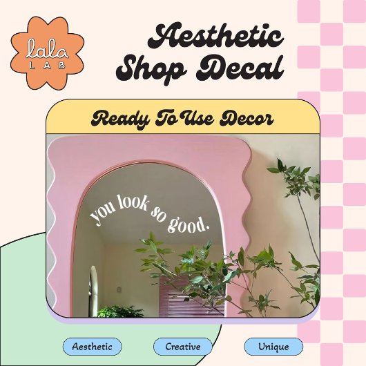 Wit Je Ziet Er Zo Goed Uit Raam- en Spiegelsticker Raamsticker