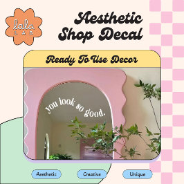 Wit Je Ziet Er Zo Goed Uit Spiegel & Raamfolie Raamsticker