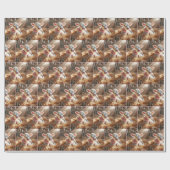 Wit kalf in stalstal cadeaupapier (Vlak)