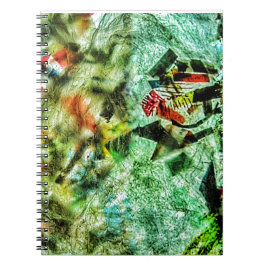 Wit kalmerend abstract Spiraal Foto Notitieboek, Z Notitieboek