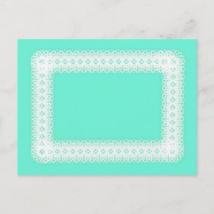 Wit Kant op Lime Groen -DIY Briefkaart