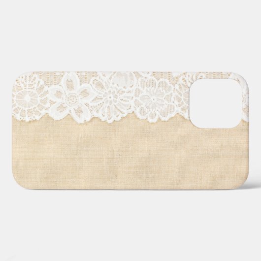 Wit kant over stoffenontwerp. Case-Mate iPhone case (Achterkant (horizontaal))