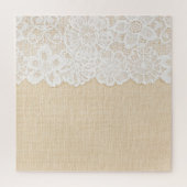 Wit kant over stoffenontwerp. legpuzzel (Verticaal)