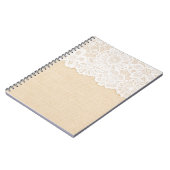 Wit kant over stoffenontwerp. notitieboek (Linkerzijde)