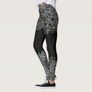 Wit Kant & Stippen Girly Design Leggings