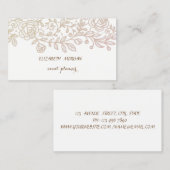 , wit, kant visitekaartje (Voorkant / Achterkant)