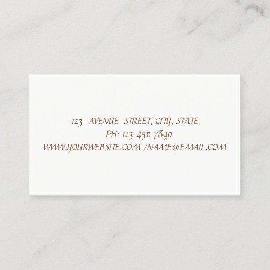 , wit, kant visitekaartje (Achterkant)