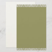 Wit  kanten avocado 100% gerecycled papier (Voorkant / Achterkant)