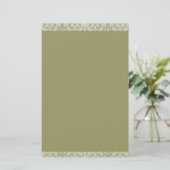 Wit  kanten avocado 100% gerecycled papier (Staand voorkant)