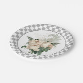  wit karton voor rozen papieren bordje (Gekanteld)