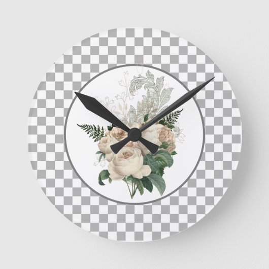  wit karton voor rozen  ronde klok (Voorkant)