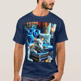 Wit Katje Houdt van Boeken T-shirt