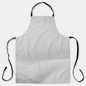 Wit katoenweefsel schort (Voorkant)