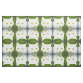 wit kattepatroon stof (Fat Quarter)