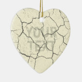 Wit- keramisch sierhart in de kraken keramisch ornament (Rechts)