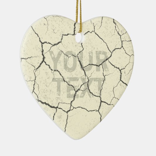 Wit-   keramisch sierhart in de kraken keramisch ornament (Rechts)