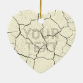 Wit-   keramisch sierhart in de kraken ornament (Achterkant)