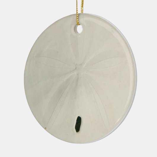 Wit- kerstboomversiering keramisch ornament (Links)