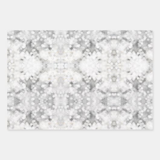 Wit kerstfeest inpakpapier vel (Voorkant 3)