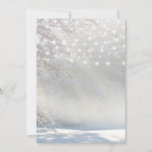 Wit kerstfeest kerstfeest kaart (Achterkant)