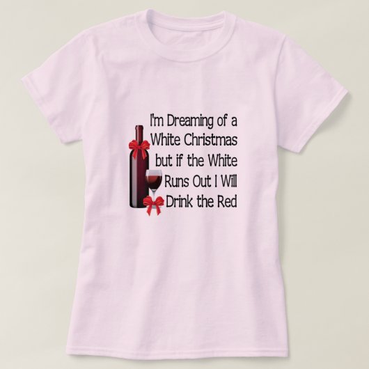 Wit kerstfeest t-shirt (Design voorkant)