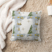 Wit kersthuwelijk Herhaaldesign Kussen (Deken)