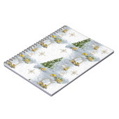 Wit kersthuwelijk Herhaaldesign Notitieboek (Linkerzijde)