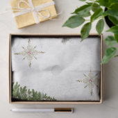 Wit kersthuwelijk Herhaaldesign Tissuepapier (Geschenk)