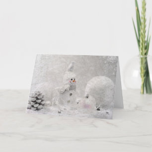Wit Kerstmis Feestdagen Kaart