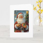 Wit Kerstmis Kaart (Gele Bloem)