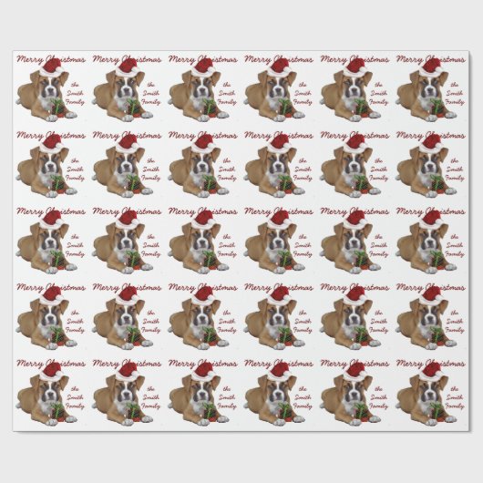 Wit kerstpapier met een borrel cadeaupapier (Vlak)