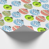 Wit kerstsiercadeaupapier voor kerstcadeautjes cadeaupapier (Hoek)