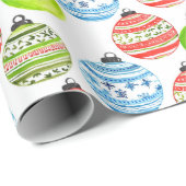 Wit kerstsiercadeaupapier voor kerstcadeautjes cadeaupapier (Rol Hoek)