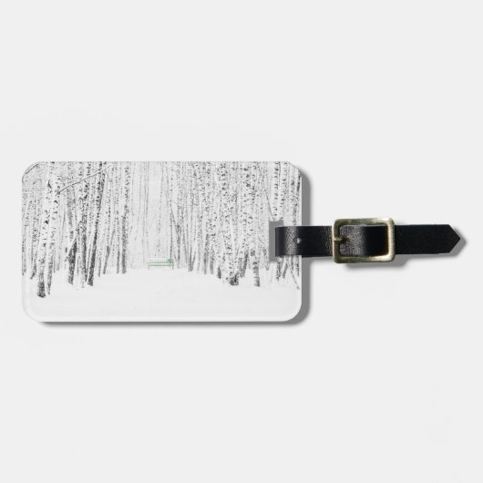 Wit Kerstverhaal Bagagelabel (Voorkant horizontaal)