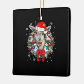 Wit-kerstversiering Gift X-mas Keramisch Ornament (Links)