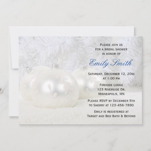 Wit kerstwinter Vrijgezellenfeest Kaart (Voorkant)