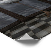 Wit Klassiek Ballet Tutu Reflections Poster (Hoek)