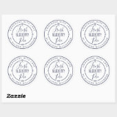 Wit Klassiek Homemade Blauwe Bessen Taart Label (Vel)