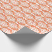 Wit | Klassieke pompoenwrakken Cadeaupapier (Hoek)