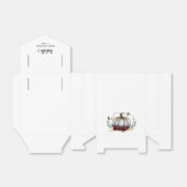 Wit Klein Pompoen Thema Baby shower Bedankdoosjes (Uitgevouwen)