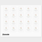 Wit | Kleine bloem sticker voor trouwfeest (Vel)