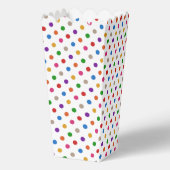 Wit Kleurrijk Regenboog Stippen Design Bedankdoosjes (Achterkant)